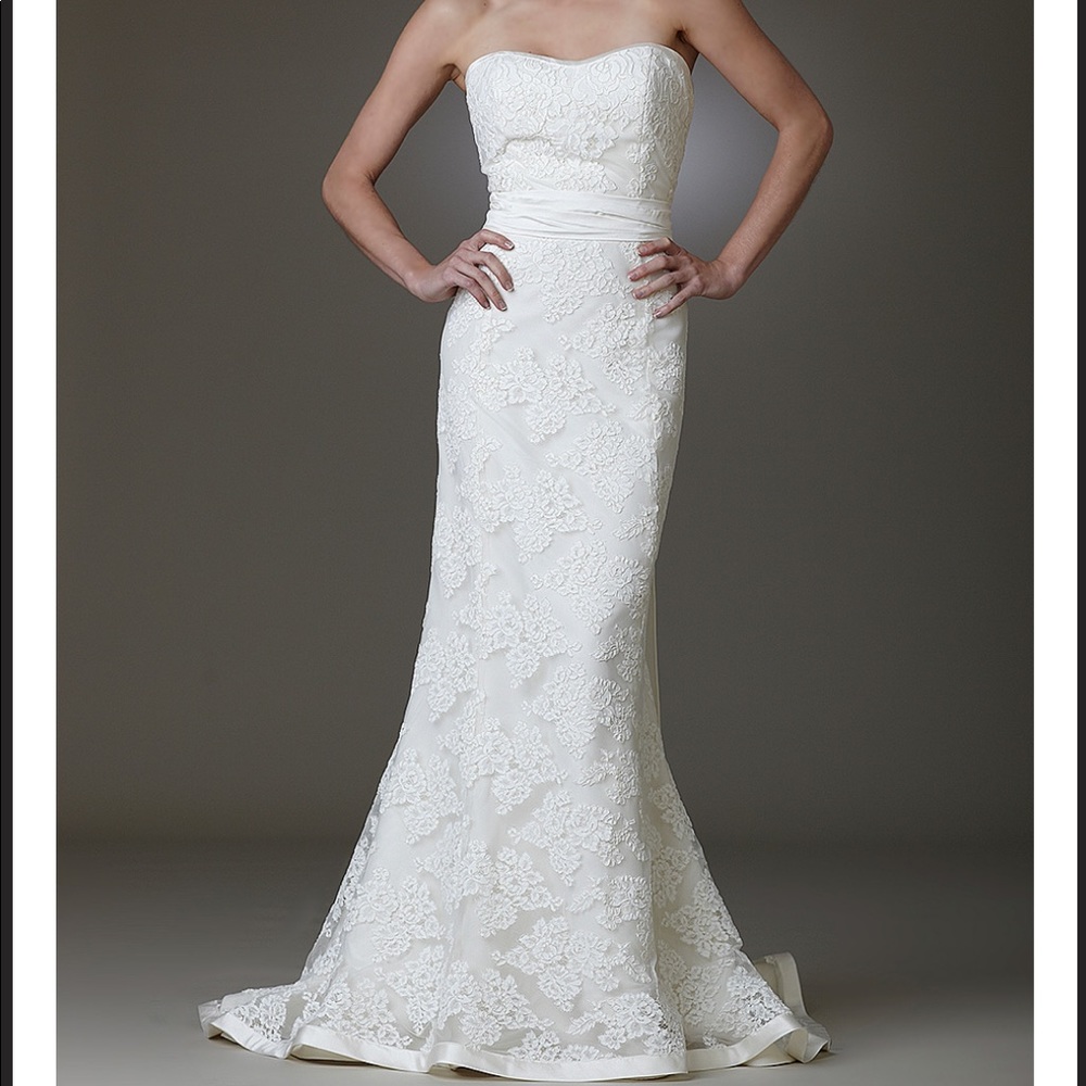 Amy Kuschel Kennedy wedding gown